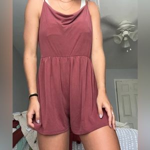 American Eagle Scoop Neck Flow Romper